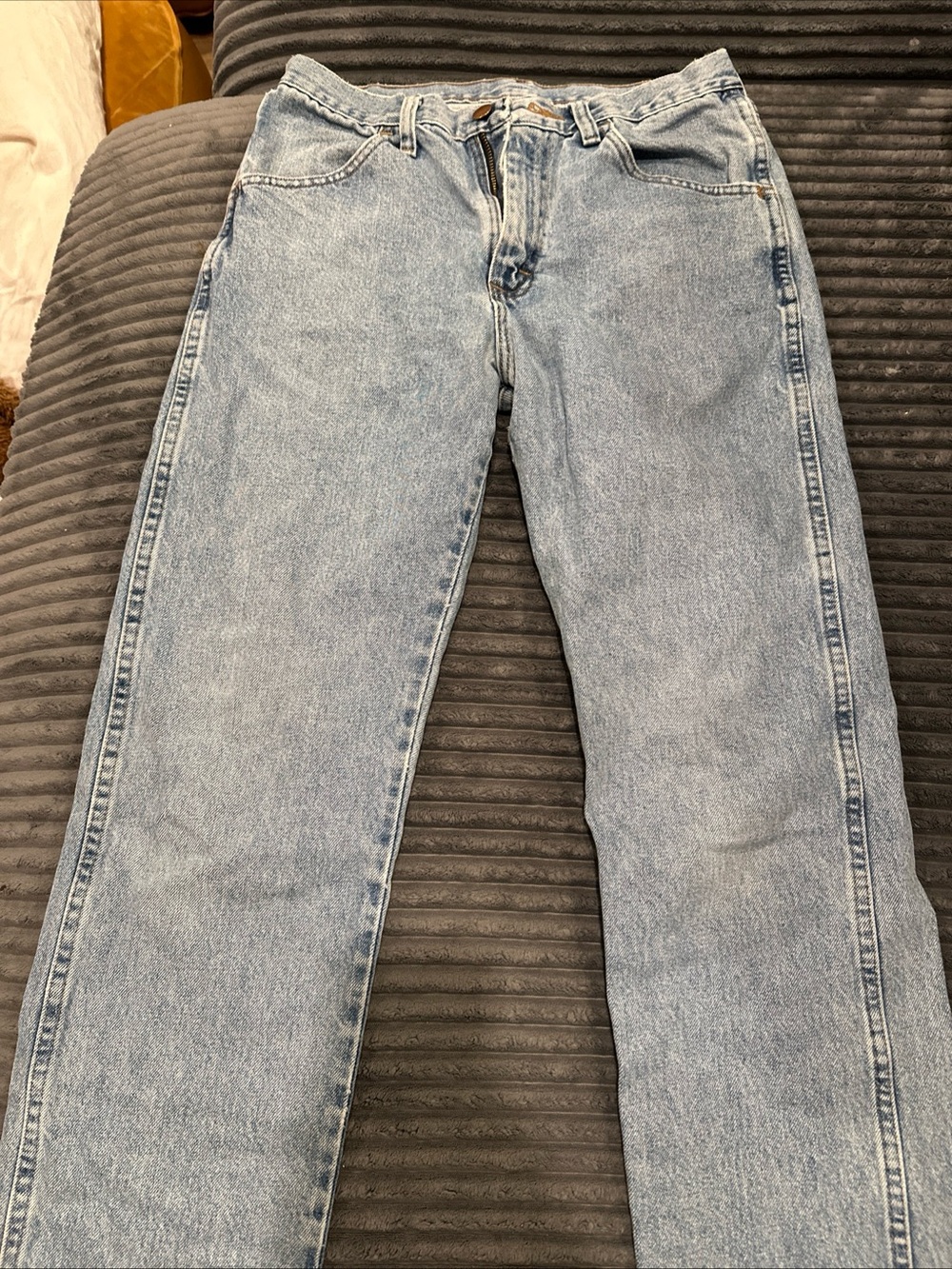 Rustler Straight-Leg Jeans - Light Blue Denim